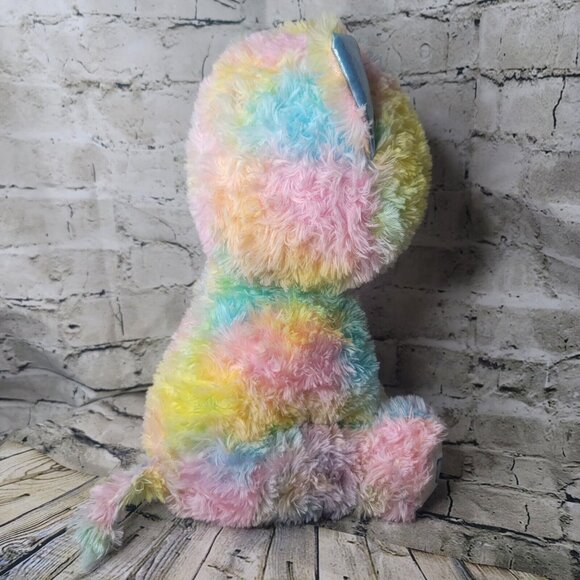 Spark Create Imagine Pastel Tie Dye Rainbow Plush Kitty Cat 18" - Picture 4 of 10